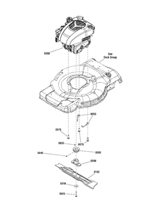 Engine And Blade Group (7502707) Diagram and Parts List for 7800861-JS28S 2012 Briggs and Stratton Lawn Mower